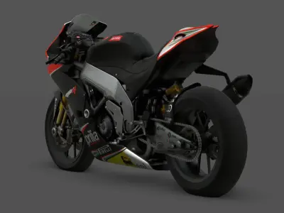 Aprilia RSV4 Factory Superbike 3D Model Low-poly 3D model
