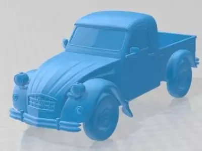 Citroen 2CV Pickup Printable Car 3D print model