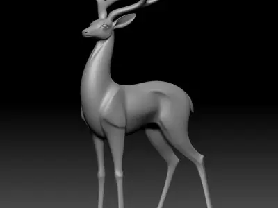 Deer ornaments porch ornaments 3D model
