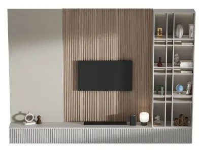 Modern TV Wall 028 3D model