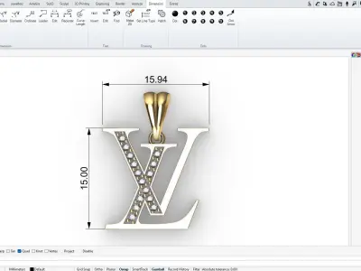 Louis Vuitton Pendant 3D print model