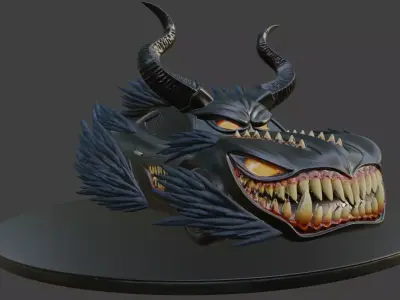 Halloween Beast Car Infernal Predator 3D print model