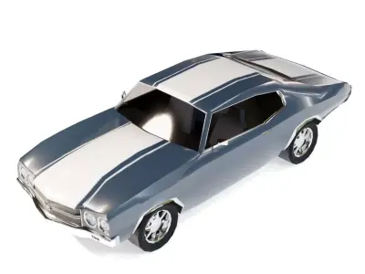 Chevrolet Chevelle 1970 Low-poly 3D model