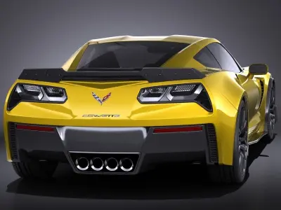 Chevrolet Corvette C7 Z06 2014 VRAY 3D model