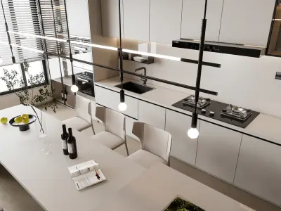 Kitchen Modern interior 103 3D model