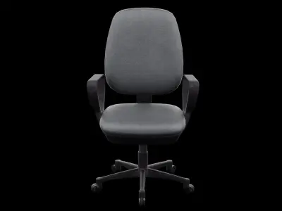 Desktop Office Chair Low-poly 3D model