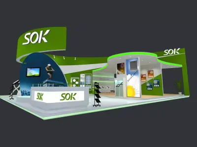 Exhibition - Area - 12X14-3DMAX2010-02 3D model