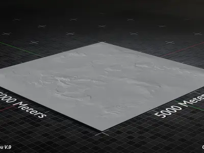 Desert Landscape Version 9 3D model