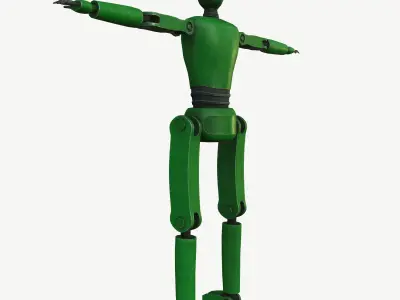 Robot Character Low-poly 3D model