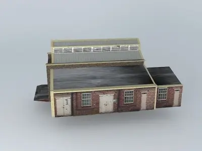 Eco Rail Track Engine Shed Dummy Old Steam Days Free 3D model
