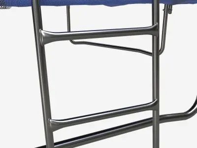 Outdoor Trampoline with Safety Net 3D model