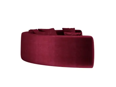 Sapphire Curved Sofa 3D model