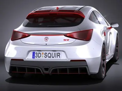 Generic Sport Hatchback 2016 3D model