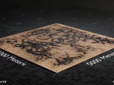 Desert Landscape Version 9 3D model