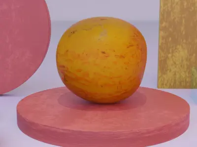 Melon 01 Low-poly 3D model