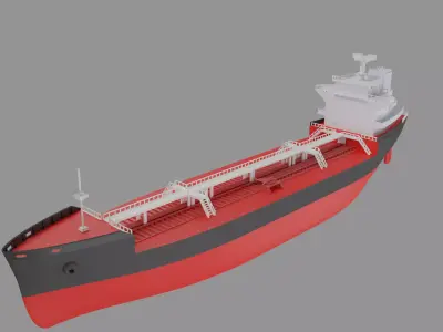 Tanker ship miniature 3D print model