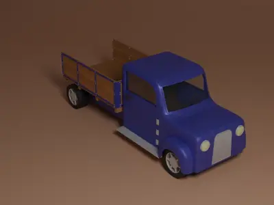 Oldschool truck 3D model