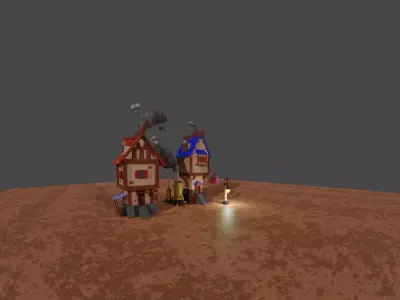 tavrena and the potion shop 3D model