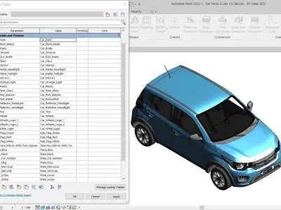 Fiat Mobi 3 Like 1 Flex 3D model