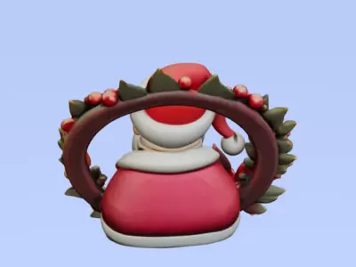 Christmas Decor 3D Printable Santa  3D print model