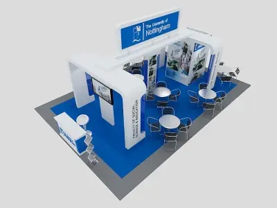 Nottingham University Exhibition 6 x 9 Booth  3D model
