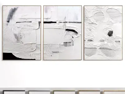 Abstract Painting Set of 3 pieces - No 38 Low-poly 3D model
