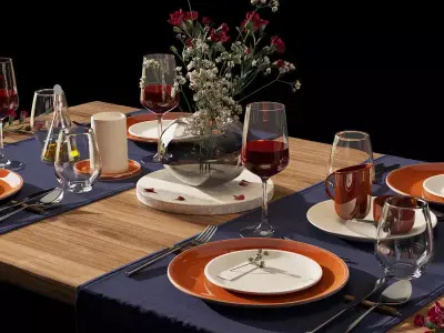 TABLEWARE set R2 3D model