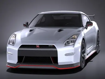 Nissan GT-R Nismo 2015 VRAY 3D model