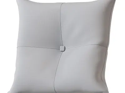 Eastlawn Floral Print Square Cushion 3D model
