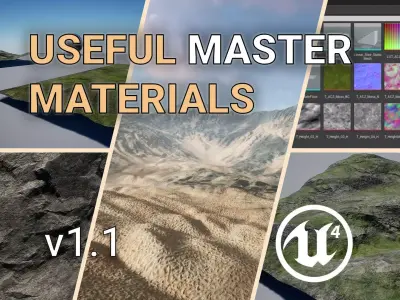 Unreal Engine 4 - Useful Master Materials Updated Version Low-poly 3D model