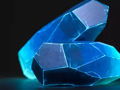 Enchanted Crystal Free low-poly 3D model