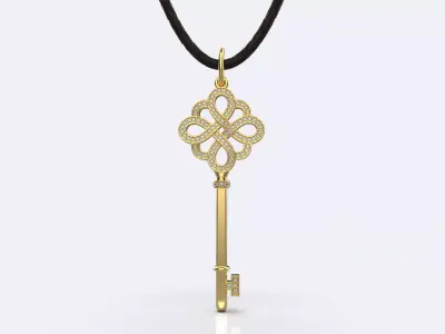 Tiffany Keys   Key pendant  3D print model