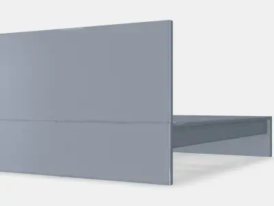 MALM Bed frame high 81 Low-poly 3D model