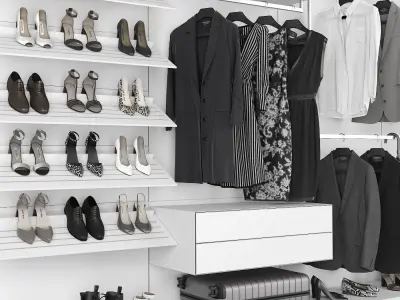 Walk-in Closet Rimadesio Abacus 2 3D model