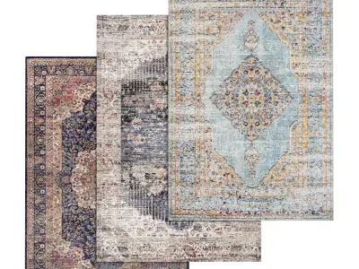 Rug Set 1432 3D model
