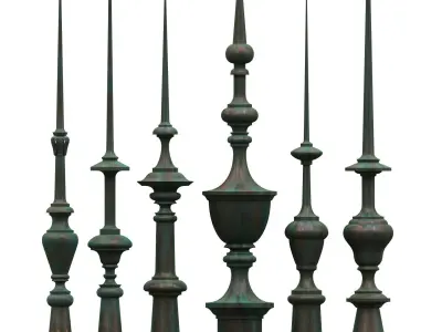 Architectural Metal Finials 0098 01-06 3D model