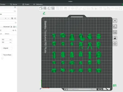 TwindBricks3D - Minifigure Hair pack 1 3D print model