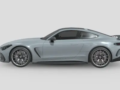 MercedesBenz AMG GT Coupe Low-poly 3D model