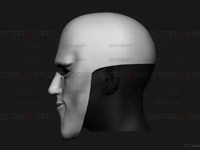 Black Sperm Mask - One Punch Man Cosplay 3D print model