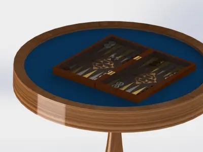 Lux Backgammon 3D model