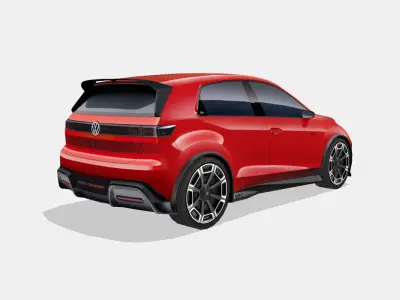 Volkswagen ID GTI 2024 Low-poly 3D model