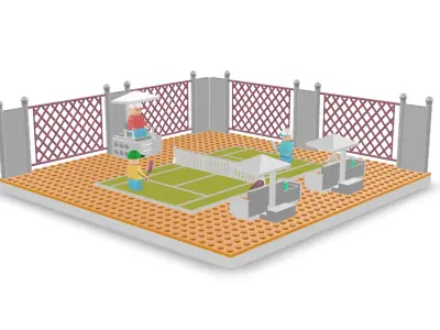 Lego tenis 3D model