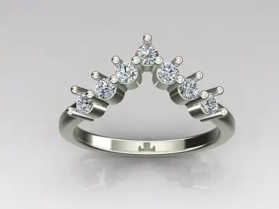 Band Ring 3D print model 8