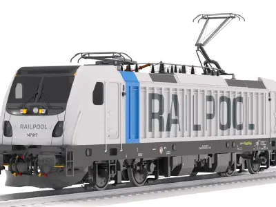 Bombardier TRAXX AC3 Railpool Locomotive 3D model