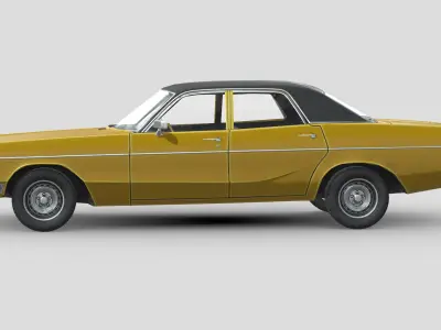 Dodge Polara 1970 Low-poly 3D model