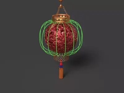 Chinese dragon ball  lantern  3D model purchase