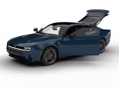 Dodge Charger Scat Pack SIXPACK 2026 HQ 3d model 3D model