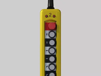 Pendant Control - Remote Control Low-poly 3D model