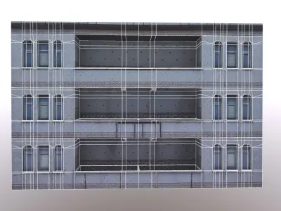 Architectural Building-6 Free low-poly 3D model