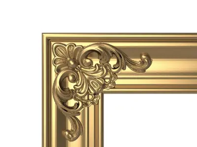 carved frame 3D model 19